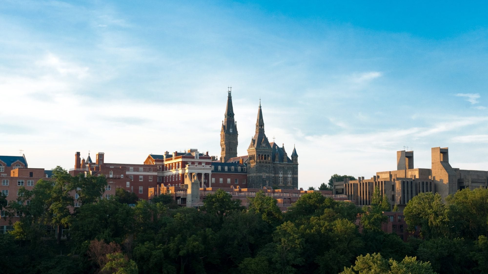 View of Georgetown University from Virginia